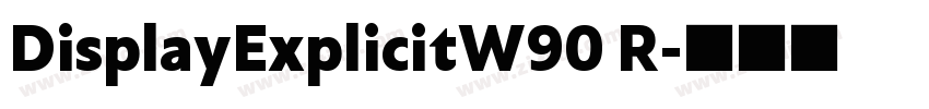 DisplayExplicitW90 R字体转换